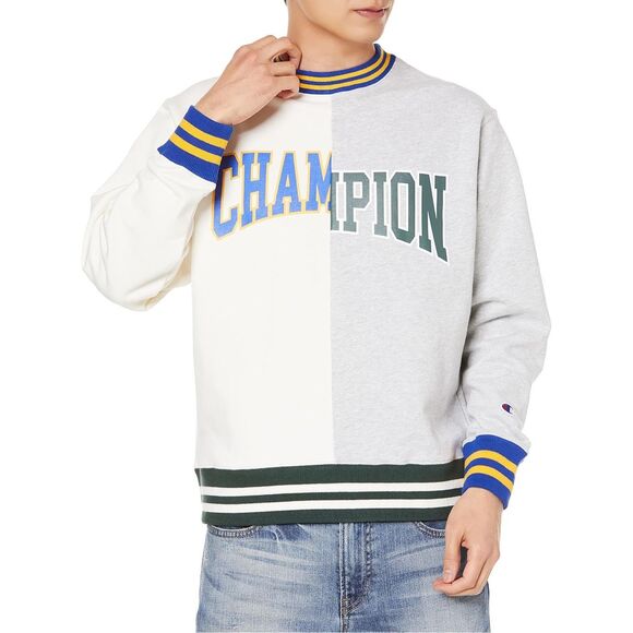 CHAMPION | vintage two tone crewneck sweatshirt L - Picture 2 of 12